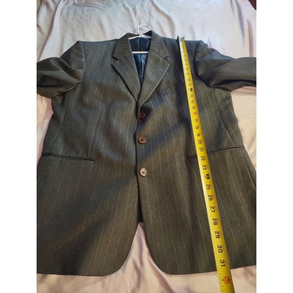 Di Palma Blazer Jacket Size 44R Brown Multicolor Stripes - Picture 5 of 9